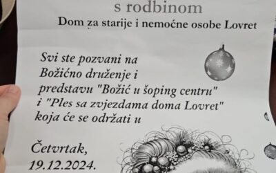 Božićno druženje u staračkom domu Lovret