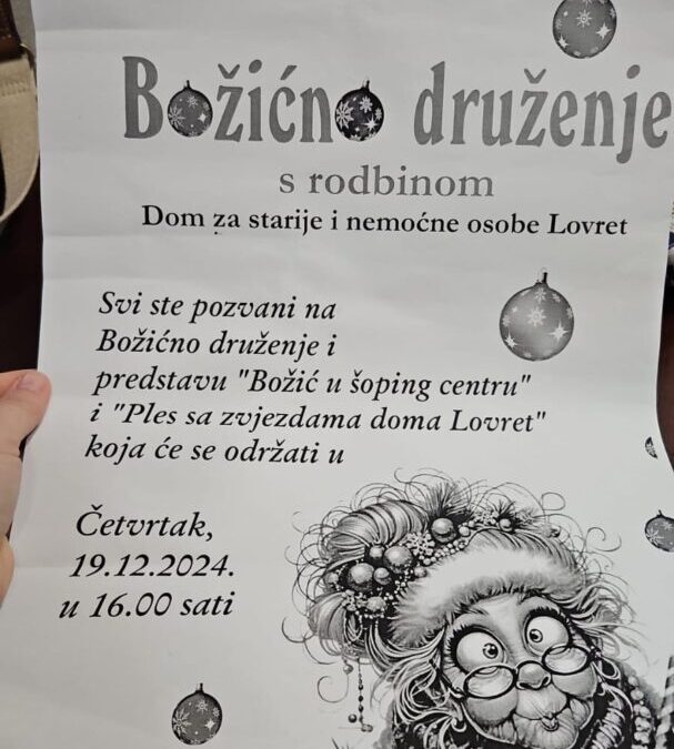 Božićno druženje u staračkom domu Lovret