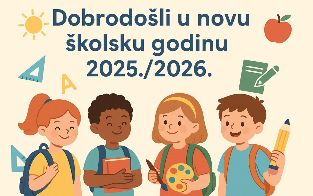 Početak nove školske godine u ponedjeljak 8. rujna 2025.